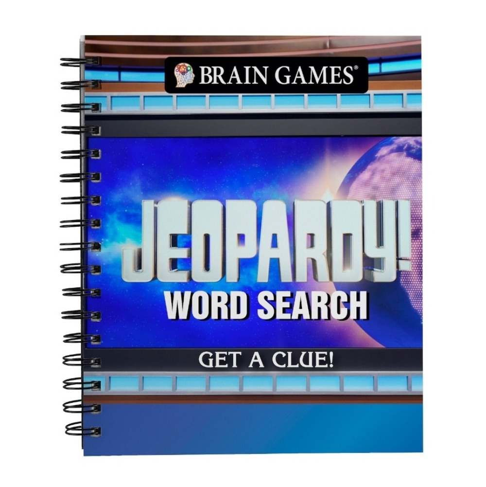 Word Search - Jeopardy! Word Search Puzzle Book - Brain Games - Spiral Bound